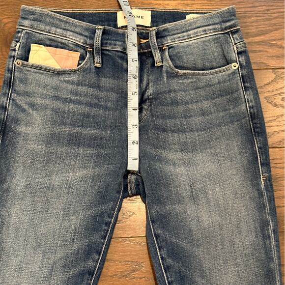 Frame Le Skinny De Jeanne Willow Spring Colorful Pocket Jeans Size 26 - Picture 7 of 13